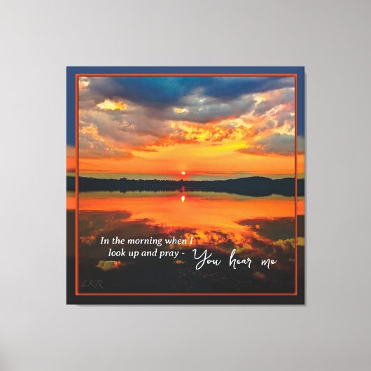 Briljante wolken bij dageraad gestrekte canvas Pri Afdruk (Voorkant)