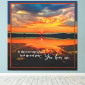 Briljante wolken bij dageraad gestrekte canvas Pri Afdruk (Insitu (Houten vloer))