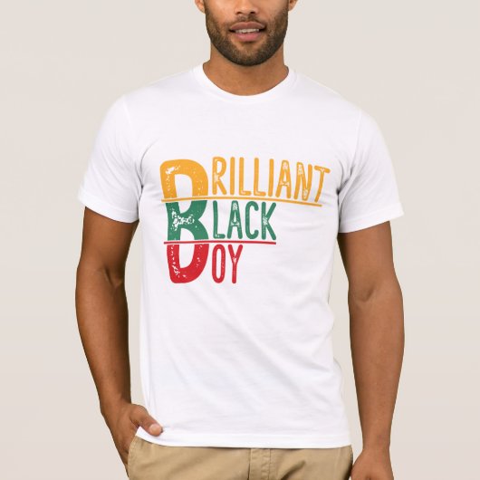 Briljante Zwarte Jongen - Black History Month T-shirt (Voorkant)