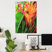 Briljantende Heliconia Poster (Thuiskantoor)