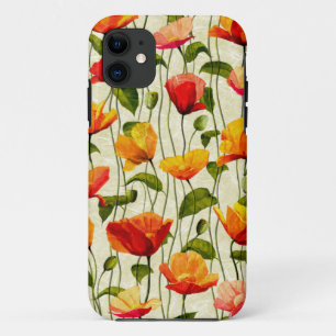 Briljantpapaver iPhone 11 Hoesje