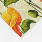 Briljantpapaver Fleece Deken (Hoek)