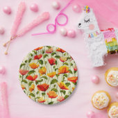 Briljantpapaver Papieren Bordje (Feest)