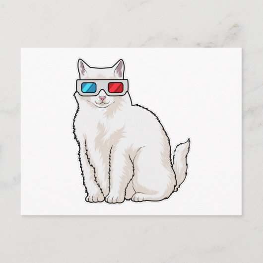 Brilkat Briefkaart (Voorkant)