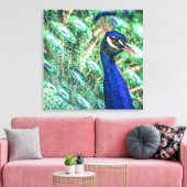 Brillance en toile Peacock Bleu et Vert Imprimer (Insitu(Salon))