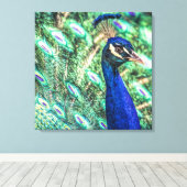 Brillance en toile Peacock Bleu et Vert Imprimer (Insitu (Plancher de Bois))