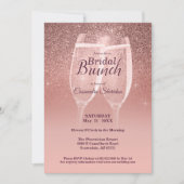 Brillant Brunch nuptial Sparkle Invitation (Devant)