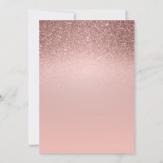 Brillant Brunch nuptial Sparkle Invitation (Dos)