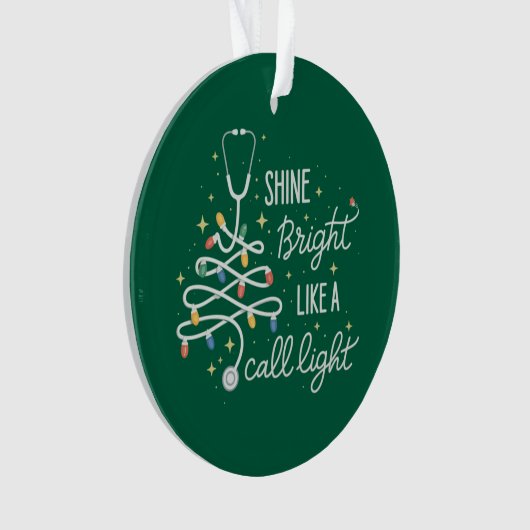 Brillant Comme Un Appel Nuit Infirmière Fun Noël (devant)