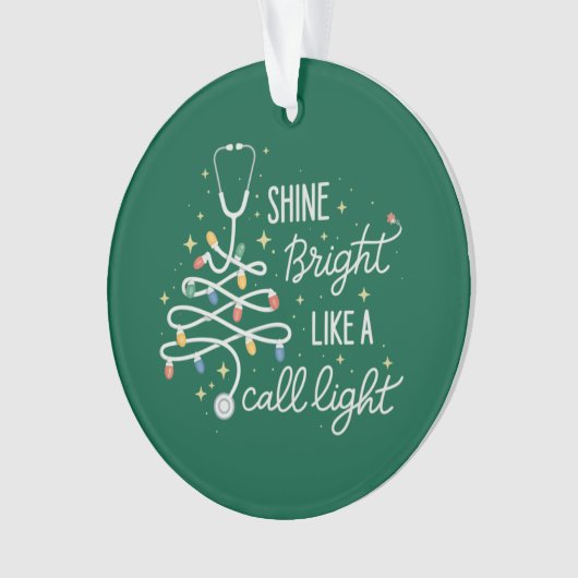 Brillant Comme Un Appel Nuit Infirmière Fun Noël (devant)