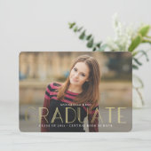 Brillant esprit Faire-part de diplôme Invitation (Debout devant)