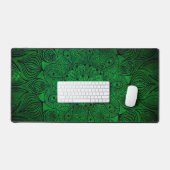 Brillant Floral Mandala Zen Boho Cool Vibrant Vert (Clavier et souris)