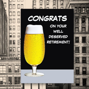 Brillant ! Fun, Retraite retraite carte de voeux