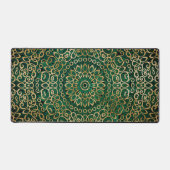 Brillant Mandala Art Zen Boho Vert Et Or Design (Recto)