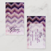 Brillant pourpre de Chevron de carte de visite de (Devant / Derrière)