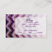 Brillant pourpre de Chevron de carte de visite de (Dos)