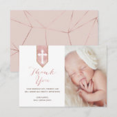 Brillant rougissent la photo rose de Merci de (Devant / Derrière)