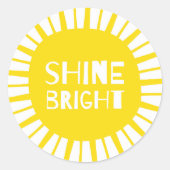 Brillant, Soleil Jaune, Stickers (Devant)