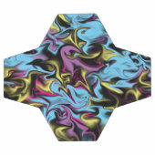 Brillantes Abstraites de rose vert jaune noir (Plat)