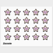 Brille ! Autocollant Aqua Purple Star (Feuille)