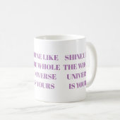 Brille comme tout l'univers est à toi Mug (Devant droit)