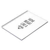 Brille comme un Carnet spiral diamant (Côté gauche)