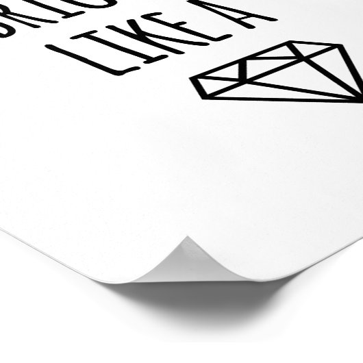 Brille comme un diamant | Impression d'art (Coin)