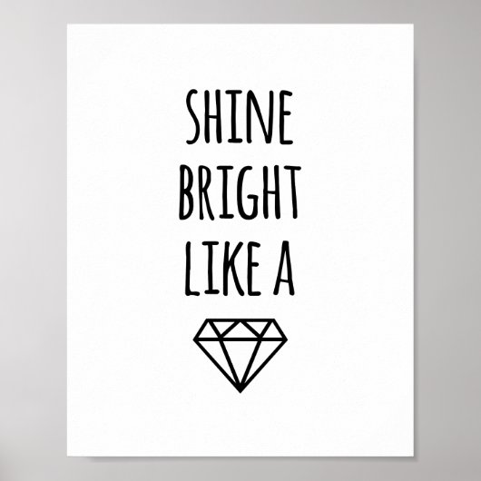 Brille comme un diamant | Impression d'art (Devant)