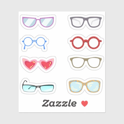 Brille Stickers (Vel)