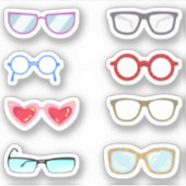 Brille Stickers (Voorkant)