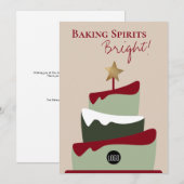 Brillen humor kerst feestdagenkaart (Voorkant / Achterkant)