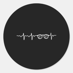 Brillen voor een optometriestudent ronde sticker