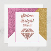 Briller comme une carte de voeux de diamant (Devant / Derrière)