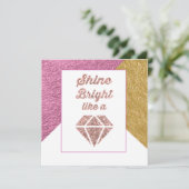 Briller comme une carte de voeux de diamant (Debout devant)