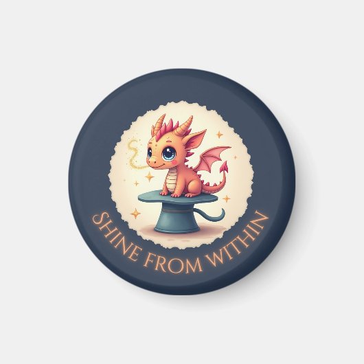 Briller de l'intérieur - Magnet Dragon mignon (Devant)