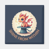 Briller de l'intérieur - Magnet Dragon mignon (Devant)