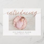 Briller Introduction Faire-part de naissance à hui (Recto)