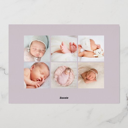 Briller Introduction Faire-part de naissance à hui (Verso)