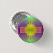 Brilliance Cross Ronde Button 3,2 Cm (Voorkant /achterkant)