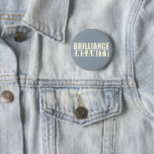 BRILLIANCE VS INSANITY aangepaste knop Ronde Button 5,7 Cm (In situ)