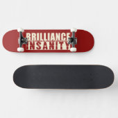 BRILLIANCE VS INSANITY custom skateboard (Horizontaal)