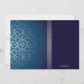 Brilliant Blue Photo Invitation (Horizontal) (Dos)