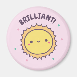 Brilliant Cute Sun Kinder Motivatie Magneet
