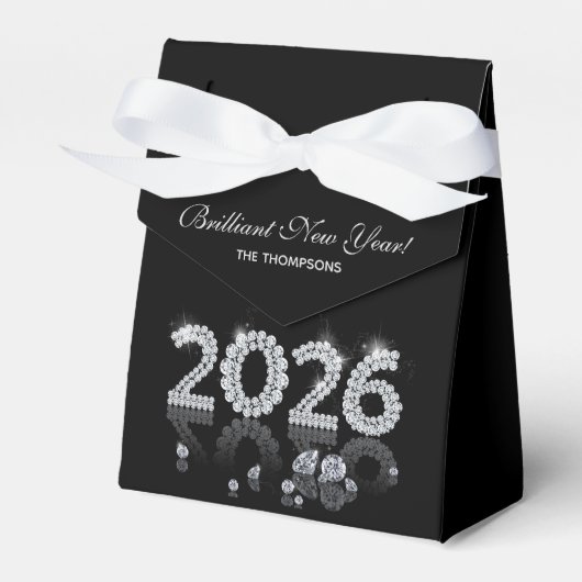 Brilliant Diamonds Luxury New Year 2026 Bedankdoosjes (Voorkant Zijde)