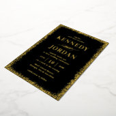 Brilliant Glow ECHTE FOLIE Modern Wedding Invitati Folie Uitnodiging (Gedraaid)