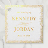 Brilliant Glow REAL FOLIE Bruiloft Favor Labels (Voorkant)