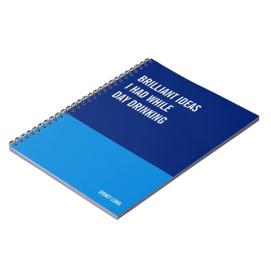 Brilliant Ideas I Had While Day Drinking Funny Notitieboek (Linkerzijde)