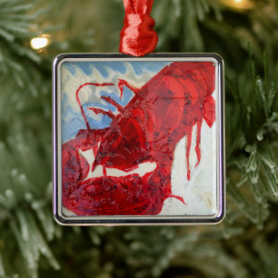 Brilliant Maine Lobster Metalen Ornament
