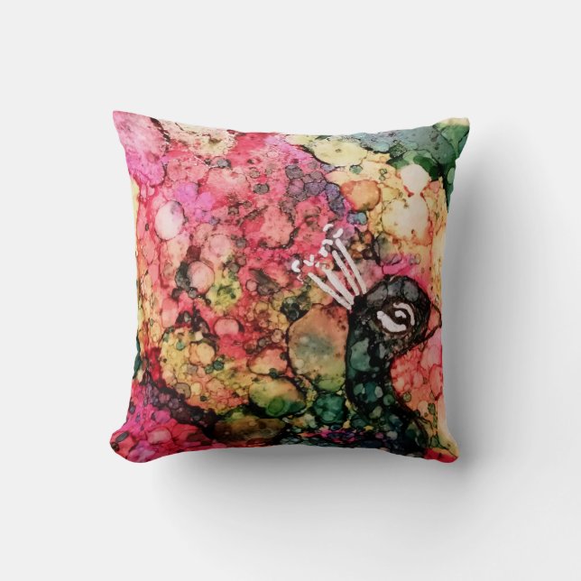 Brilliant Peacock Kussen (Voorkant)