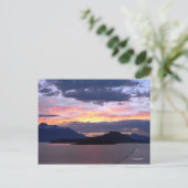 Brilliant Pink Inside Passage Sunset Postcard Briefkaart (Staand voorkant)
